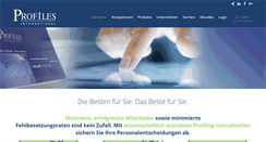 Desktop Screenshot of profilesinternational.de
