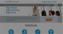 Desktop Screenshot of profilesinternational.com