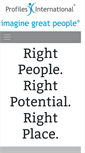 Mobile Screenshot of profilesinternational.com